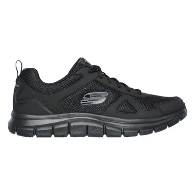 Skechers Men's Track Sneaker in Black, Size | Leather/Textile/Synthetic