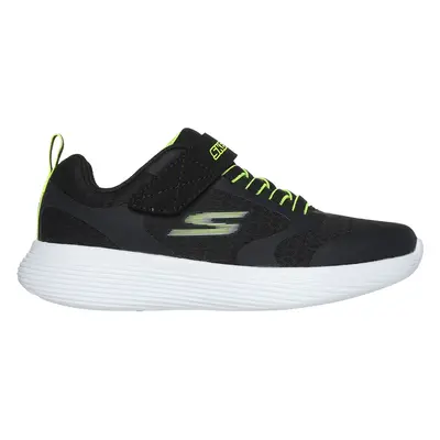 Skechers Boy's GO RUN V2 - Goltran Sneaker in Black/Yellow, Size | Textile/Synthetic, Machine Wa