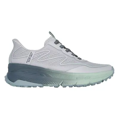 Skechers Women's Slip-ins: Switch Back - Mist Sneaker in Gray/Green, Size | Textile/Synthetic, V