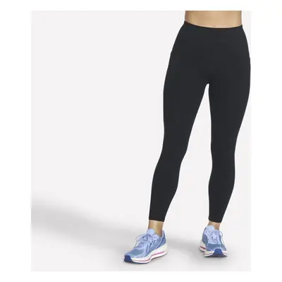 Skechers Women's GO WALK High-Waisted 7/8 Legging in Black, Size Large | Nylon/Spandex