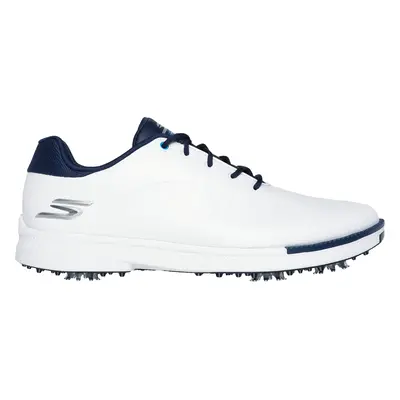 Skechers Men's GO GOLF Tempo Golf Shoes in White/Navy Blue, Size | Synthetic/Textile