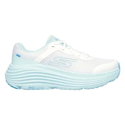 Skechers Women's Max Cushioning Endeavour Sneaker in White/Light Blue, Size | Synthetic/Textile,