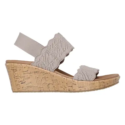 Skechers Women's Beverlee - Timeless Touch Wedge in Taupe, Size | Textile, Vegan