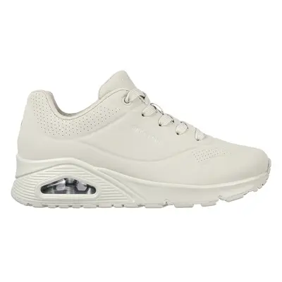 Skechers Women's Uno - Stand on Air Sneaker in Off White, Size | Textile/Synthetic