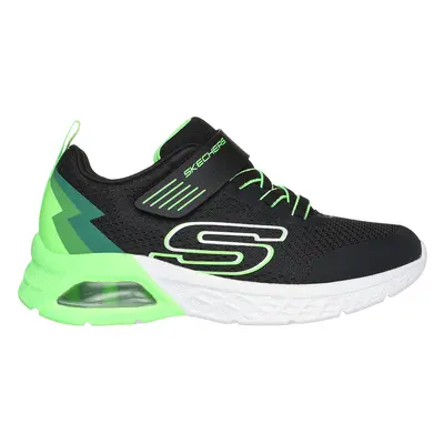 Skechers Boy's Microspec Max II - Vodrox Sneaker in Black/Lime, Size | Textile/Synthetic