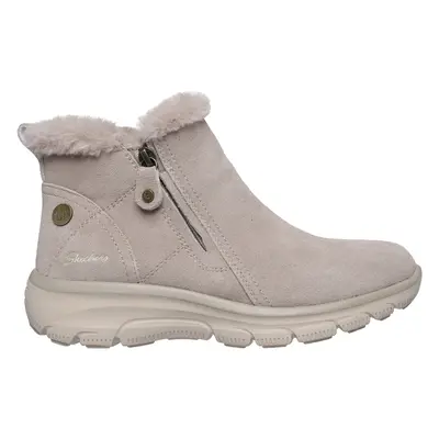 Skechers Women's Waterproof Relaxed Fit: Easy Going - High Zip Boots in Taupe, Size | Leather/Te