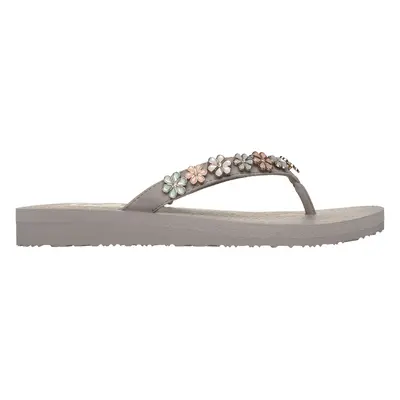 Skechers Women's Meditation - Daisy Crush Sandals in Taupe, Size | Synthetic, Vegan