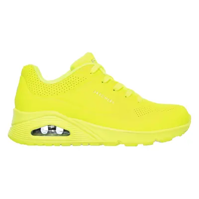 Skechers Women's Uno - Night Shades Sneaker in Neon Yellow, Size | Synthetic/Textile