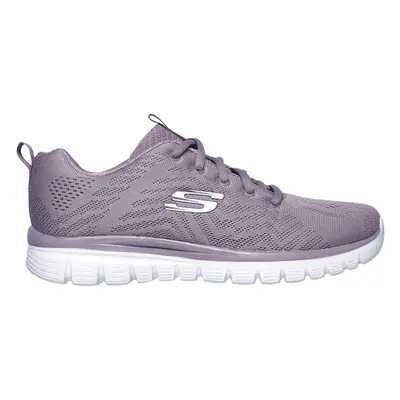 Skechers Women's Graceful - Get Connected Sneaker in Lavender, Size | Textile/Synthetic, Vegan, 