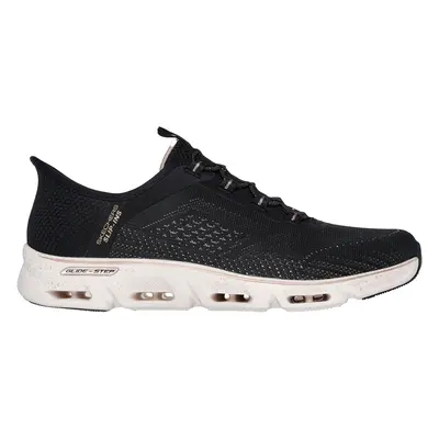 Skechers Women's Slip-ins: Glide-Step Gratify - Pace Sneaker in Black/Gold, Size | Textile/Synth