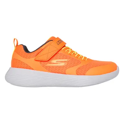 Skechers Boy's GO RUN V2 - Goltran Sneaker in Orange/Charcoal, Size | Textile/Synthetic, Machine