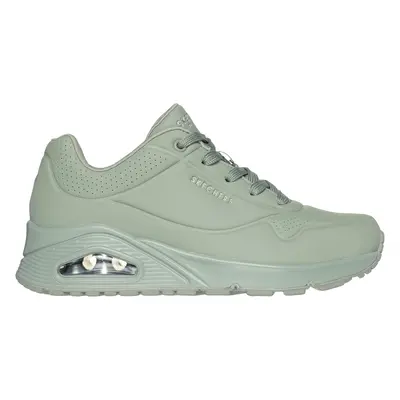 Skechers Women's Uno - Stand on Air Sneaker in Sage, Size | Textile/Synthetic