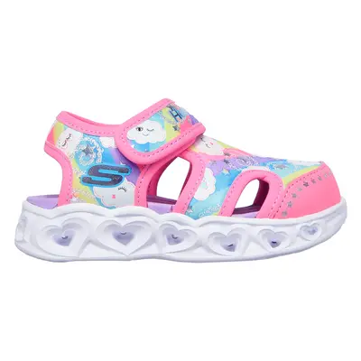 Skechers Heart Lights Sandal - Cutie Clouds Sandals in Hot Pink, Size | Textile/Synthetic