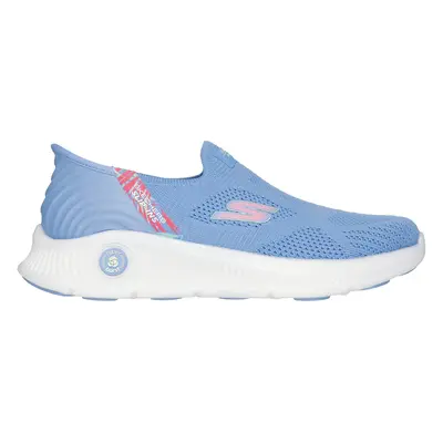 Skechers Women's Slip-ins: GO WALK Anywhere - Laila Slip-On Shoes in Blue, Size | Textile/Synthe