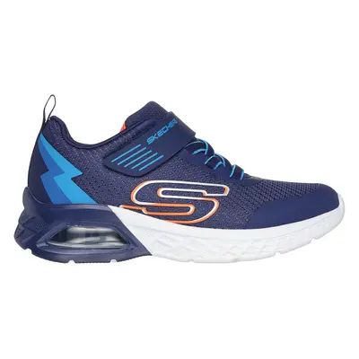 Skechers Boy's Microspec Max II - Vodrox Sneaker in Navy Blue/Blue, Size | Textile/Synthetic