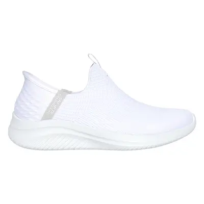 Skechers Women's Slip-ins: Ultra Flex 3.0 - Cosy Streak Sneaker in White, Size | Textile/Synthet