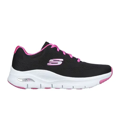 Skechers Women's Arch Fit - Big Appeal Sneaker in Black/Fuchsia, Size | Textile/Synthetic, Vegan