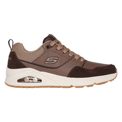 Skechers Men's Uno - Retro One Sneaker in Brown, Size | Leather/Synthetic/Textile