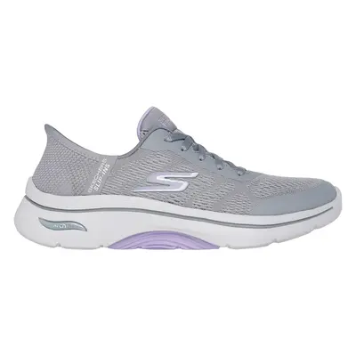 Skechers Women's Slip-ins: GO WALK Arch Fit 2.0 Sneaker in Gray/Lavender, Size | Textile/Synthet