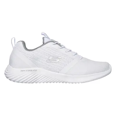 Skechers Men's Bounder Sneaker in White, Size | Textile/Synthetic, Vegan, Machine Washable