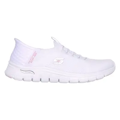 Skechers Women's Slip-ins: Arch Fit Vista - Aspiration Sneaker in White, Size | Textile/Syntheti