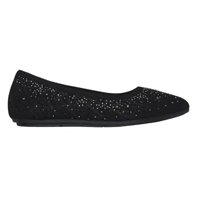 Skechers Women's Cleo 2.0 - Glitzy Daze Flats in Black, Size | Textile/Synthetic, Vegan