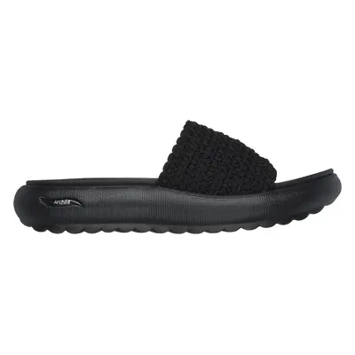 Skechers Women's Arch Fit Cloud - Oh She Pretty Sandals in Black, Size | Textile, Vegan, Machine