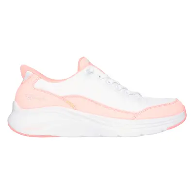 Skechers Women's Slip-ins: Contour Foam - Cosy Fit Sneaker in White/Coral, Size | Textile/Synthe