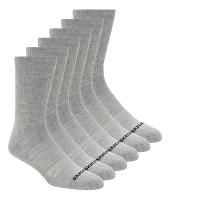 Skechers Men's Pack Large Core Crew Socks in Gray