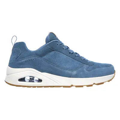 Skechers Men's Uno Sneaker in Blue, Size | Leather/Textile