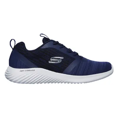 Skechers Men's Bounder Sneaker in Navy Blue, Size | Textile/Synthetic, Vegan, Machine Washable