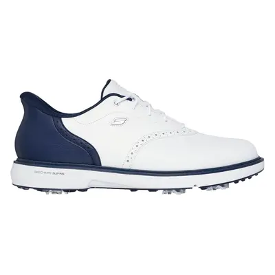 Skechers Men's Slip-ins: GO GOLF Prestige Golf Shoes in White/Navy Blue, Size | Leather/Syntheti