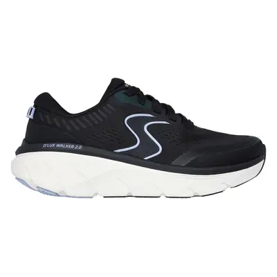 Skechers Women's D'Lux Walker 2.0 - Active Pace Sneaker in Black/Lavender, Size | Textile/Synthe