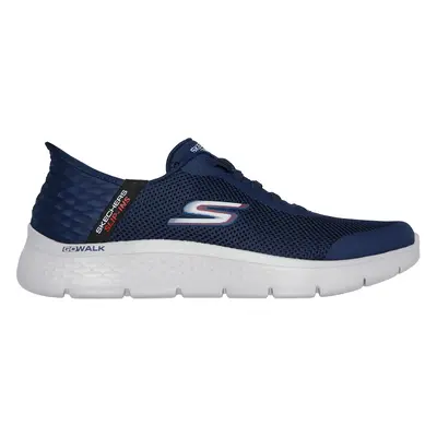 Skechers Men's Slip-ins: GO WALK Flex - Hands Up Sneaker in Navy Blue, Size | Textile/Synthetic,