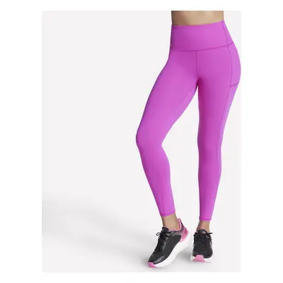 Skechers Women's GO WALK High-Waisted Legging in Pink/Purple, Size Small | Nylon/Spandex