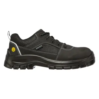 Skechers Men's Work: Trophus ST Shoes in Black, Size | Leather/Textile