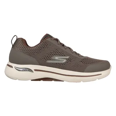 Skechers Men's GO WALK Arch Fit - Idyllic Sneaker in Taupe, Size | Textile/Synthetic, Machine Wa