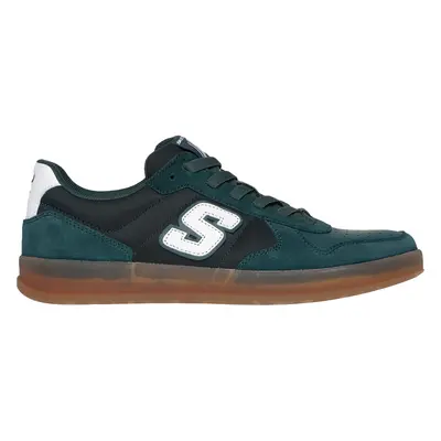 Skechers Men's New Wave Cup - Calven Sneaker in Green, Size | Leather/Textile/Synthetic