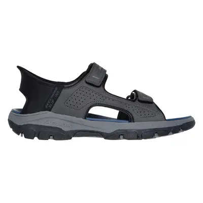 Skechers Men's Slip-ins Relaxed Fit: Tresmen - Reece Sandals in Charcoal, Size | Synthetic/Texti