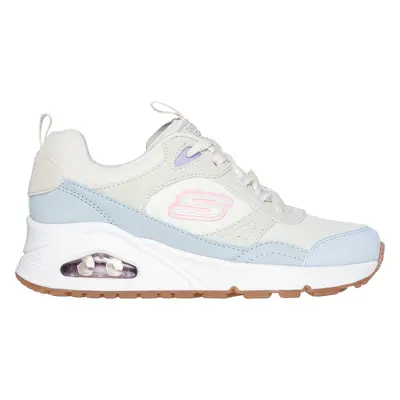 Skechers Girls Uno - Mesh Mode Sneaker in Natural, Size | Synthetic/Textile