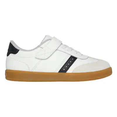 Skechers Boy's Zinger Street Sneaker in White/Black, Size | Synthetic/Leather/Textile