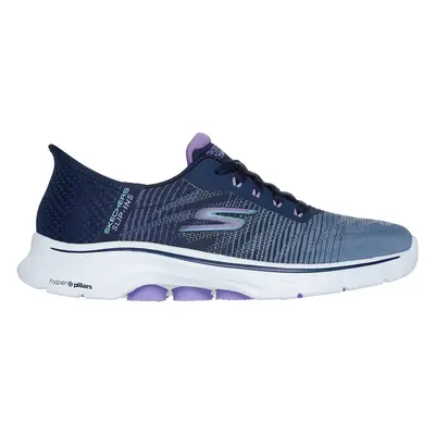 Skechers Women's Slip-ins: GO WALK - Adel Sneaker in Navy Blue, Size | Textile/Synthetic, Vegan,