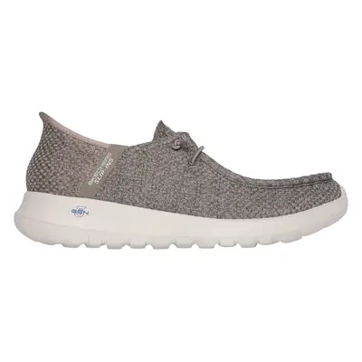 Skechers Men's Slip-ins: GO WALK Max - Halcyon Slip-On Shoes in Taupe, Size | Textile/Synthetic,