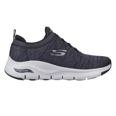 Skechers Men's Arch Fit - Waveport Sneaker in Black/Gray, Size | Textile, Machine Washable