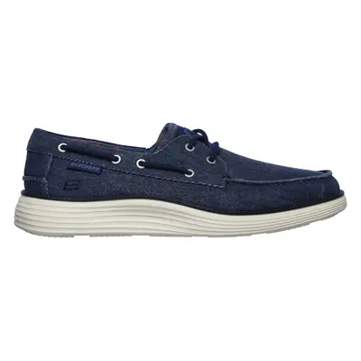 Skechers Men's Status 2.0 - Lorano Sneaker in Navy Blue, Size | Textile/Metal, Vegan