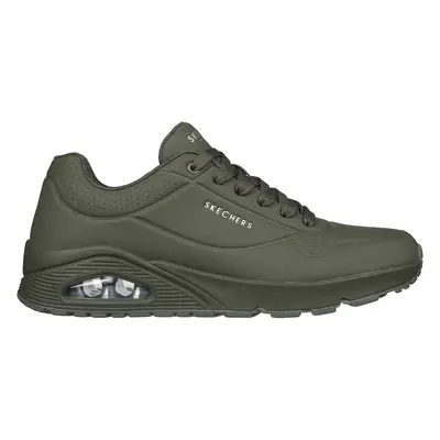 Skechers Men's Uno - Stand On Air Sneaker in Dark Green, Size | Synthetic/Textile