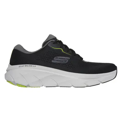 Skechers Men's Relaxed Fit: D'Lux Walker 2.0 - Swave Sneaker in Black/Lime, Size | Textile/Synth