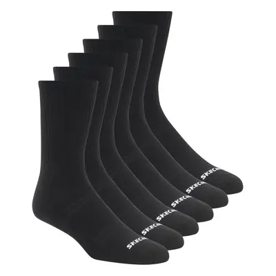 Skechers Men's Pack Large Core Crew Socks in Black