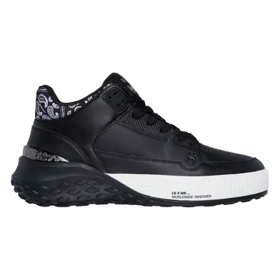 Skechers Men's Snoop Dogg: Sizzle - Buckets OG Sneaker in Black, Size | Leather/Synthetic/Textil