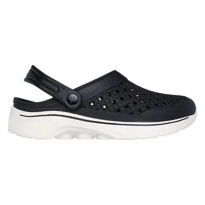 Skechers Men's Foamies: GO WALK - Ambition Mule in Black/White | Synthetic, Machine Washable